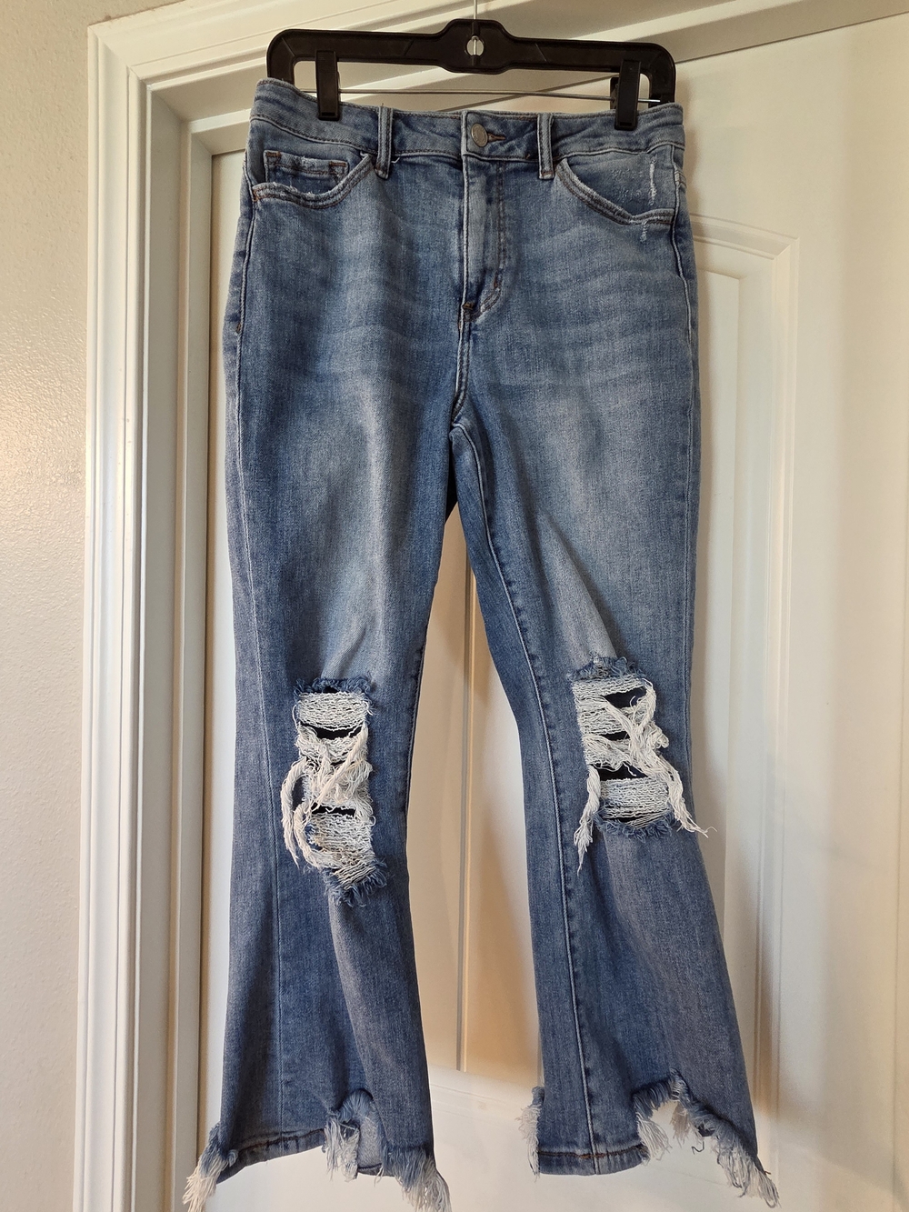 Lovervet Distressed Kick Flare Jeans 30